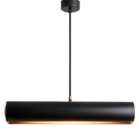 Linear Pendant Light front view full length isolate on transparency background png