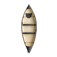 Canoe boat top view isolate on transparency background png