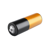 3D battery type PP3 side view isolate on transparency background png