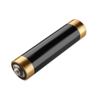 3D battery type AA side view isolate on transparency background png