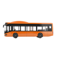 3d Transit Bus side view isolate on transparency background png
