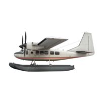 3D Amphibious AIrcraft side view isolate on transparency background png