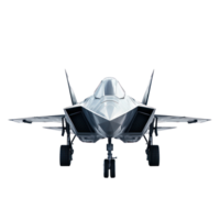 3D Jet front view isolate on transparency background png