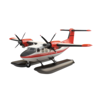 3D Amphibious AIrcraft side view isolate on transparency background png
