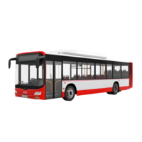 3d City Bus side view isolate on transparency background png