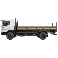Flatbed Truck side view full length isolate on transparency background png