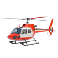 3D Helicopter side view isolate on transparency background png