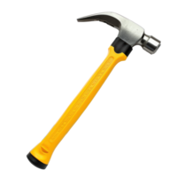 Tool Kit hammer front view full length isolate on transparency background png