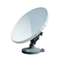 Satellite dish side view isolate on transparency background png