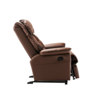 Recliner side view full length isolate on transparency background png