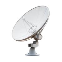 Satellite dish side view isolate on transparency background png