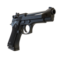 3d pistola lado ver aislar en transparencia antecedentes png