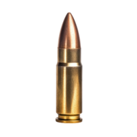 Bullet front view isolate on transparency background png