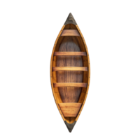 Canoe boat top view isolate on transparency background png