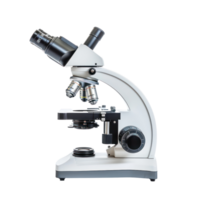 Modern Microscope side view isolate on transparency background png
