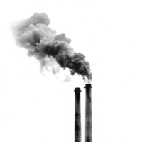 Chimneys and Smoke isolate on transparency background png