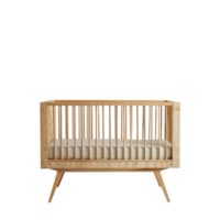Crib front view full length isolate on transparency background png