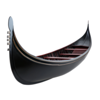 Gondola boat side view isolate on transparency background png