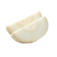 Daikon portion isolate on transparency background png