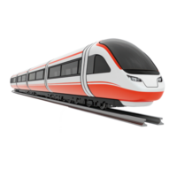 3D Monorails side view isolate on transparency background png