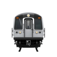 3D Subway Trains front view isolate on transparency background png