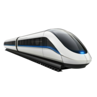 3D Maglev Trains side view isolate on transparency background png