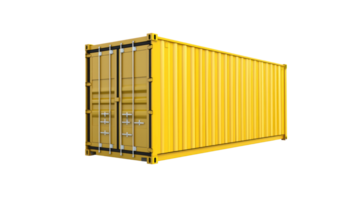 3D Logistic Container isolate on transparency background png