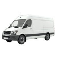 3D Logistic Van isolate on transparency background png