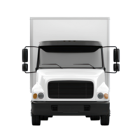 3d Delivery Truck front view isolate on transparency background png