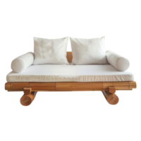Daybed front view full length isolate on transparency background png