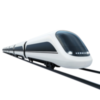 3d maglev tåg isolera på genomskinlighet bakgrund png
