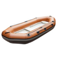 inflatable Boat side view isolate on transparency background png