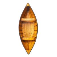 Canoe boat top view isolate on transparency background png