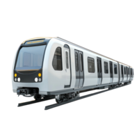 3d tunnelbana tåg sida se isolera på genomskinlighet bakgrund png