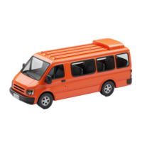 3d Minibus isolate on transparency background png