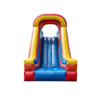 3D Inflatable Bounce and Slide Combos front view isolate on transparency background png
