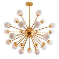 sputnik lustre frente Visão cheio comprimento isolar em transparência fundo png