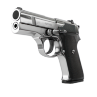 3d pistola frente ver aislar en transparencia antecedentes png