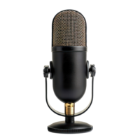 Media Microphone front view isolate on transparency background png