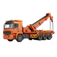 3d Tow Truck side view isolate on transparency background png