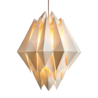 Collection of Origami-Inspired Light Fixture front view full length isolate on transparency background png
