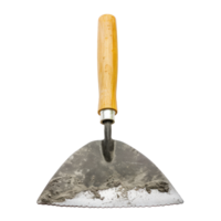 Construction Trowel front view full length isolate on transparency background png