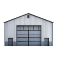 3D Warehouse front view isolate on transparency background png