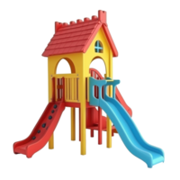 3d Playhouses playground isolate on transparency background png