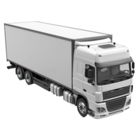 3D Cargo truck isolate on transparency background png