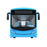 3d City Bus front view isolate on transparency background png