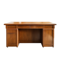 Desk front view full length isolate on transparency background png