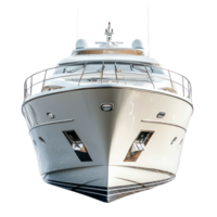 Yacht front view isolate on transparency background png