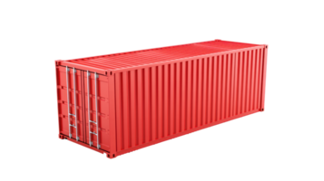 3D Logistic Container isolate on transparency background png