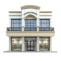 3D Department Store front view isolate on transparency background png